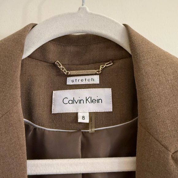 Calvin Klein Women's Tan Blazer - Picture 3 of 4